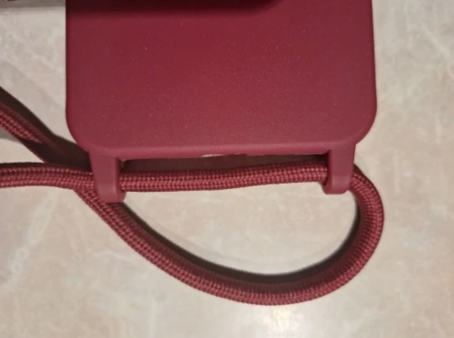 Case Crossbody Samsung A Vermelha lisa com alça regulável