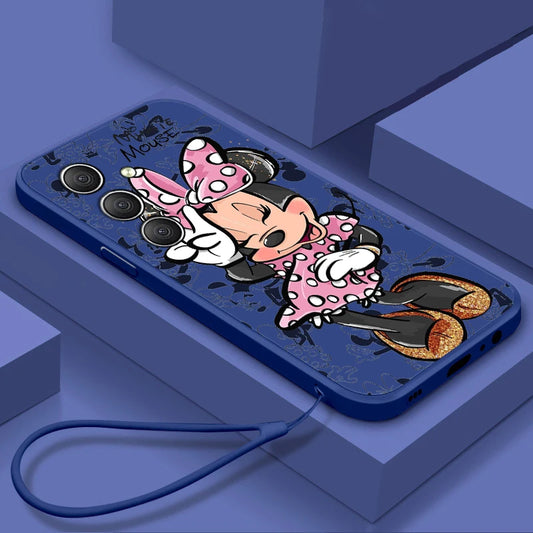 Capinha Azul Marinho Minnie corpo inteiro com alça