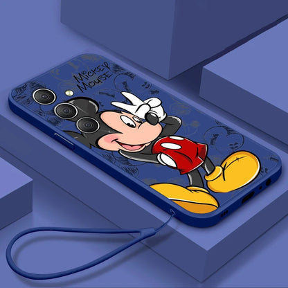 Capinha Azul petroleo com alça - Mickey corpo inteiro