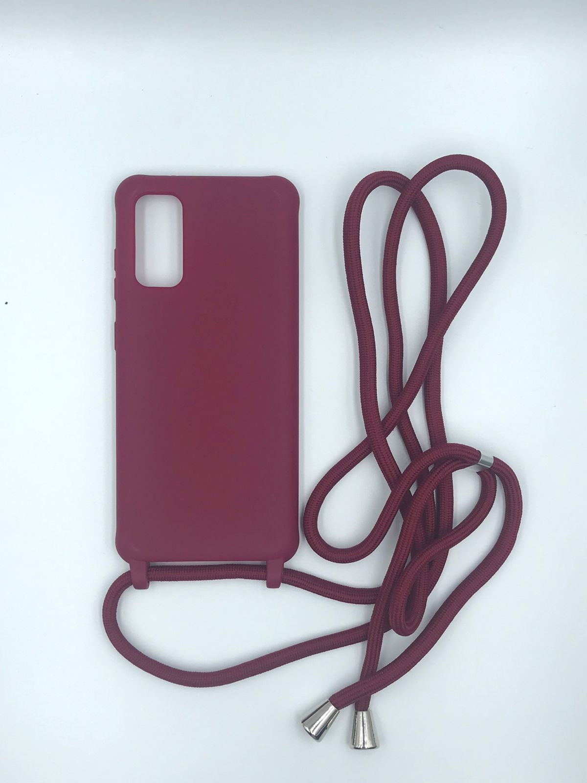 Case Crossbody Samsung S Vermelha lisa com alça regulável